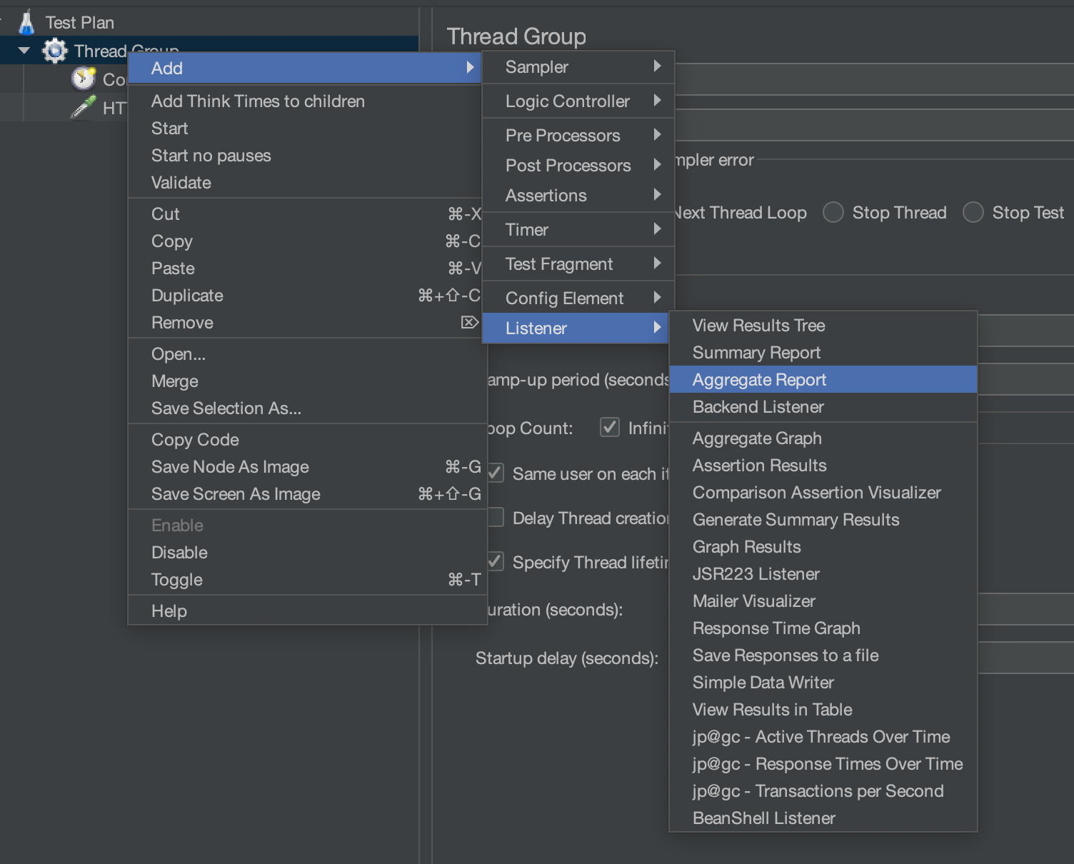 Adding aggregate report